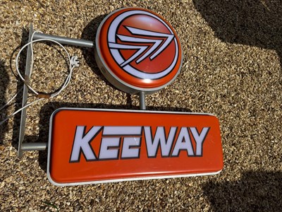 Lot 39 - KEEWAY LIGHT UP SIGN 29" X 35"