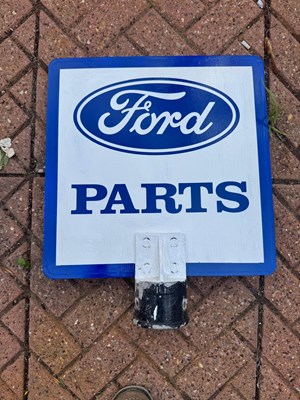 Lot 145 - DOUBLE SIDED, FORD PARTS PAINTED SIGN 19" X 16"