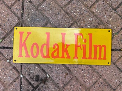 Lot 319 - KODAK FILM ENAMEL SIGN 16" X 6"