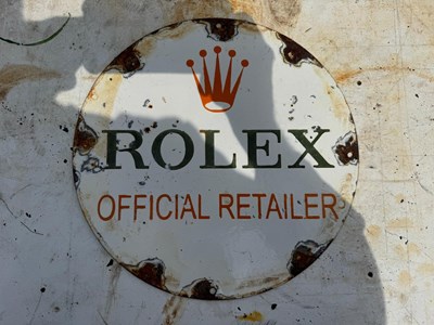 Lot 387 - ROLEX ENAMEL SIGN 12" DIA