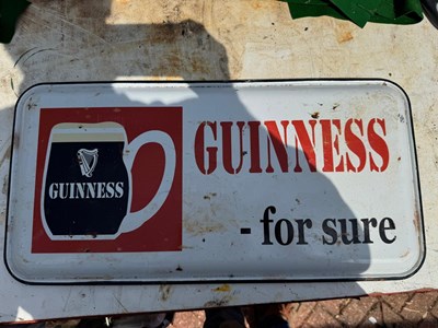 Lot 405 - GUINNESS SIGN 24" X 12"