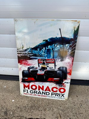 Lot 425 - MONACO F1 GRAND PRIX 18" X 12"
