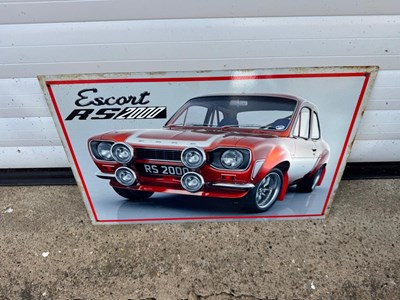 Lot 441 - FORD ESCORT RS2000 SIGN 18" x 12"