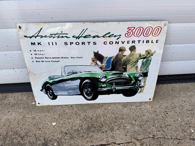 Lot 489 - AUSTIN HEALEY 300 SIGN 18" X 12"