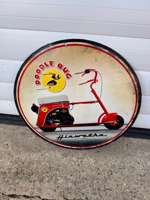 Lot 657 - DOODLE BUG SIGN 14" DIA
