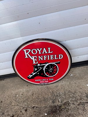 Lot 699 - ROYAL ENFIELD SIGN 14" DIA