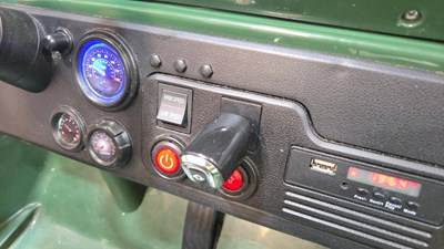 Lot 183 - 3 SEATER ARMY JEEP ELECTRIC CAR