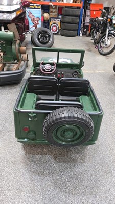 Lot 183 - 3 SEATER ARMY JEEP ELECTRIC CAR