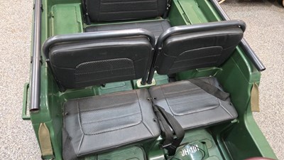 Lot 183 - 3 SEATER ARMY JEEP ELECTRIC CAR