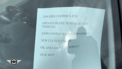 Lot 164 - 2004 MINI MINI COOPER S