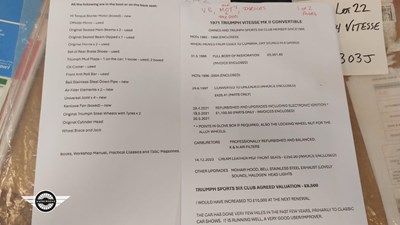 Lot 818 - 1971 TRIUMPH VITESSE