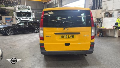 Lot 844 - 2012 MERCEDES-BENZ VITO 110 CDI TRAVELINER
