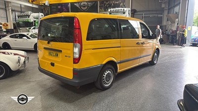 Lot 844 - 2012 MERCEDES-BENZ VITO 110 CDI TRAVELINER