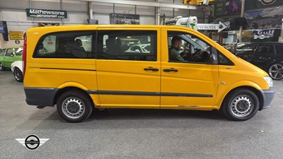 Lot 844 - 2012 MERCEDES-BENZ VITO 110 CDI TRAVELINER