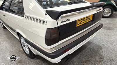 Lot 106 - 1985 AUDI COUPE QUATTRO