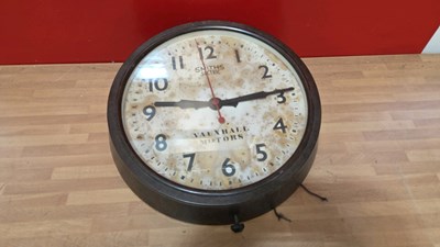 Lot 591 - VAUXHALL MOTORS WALL ELECTRIC CLOCK