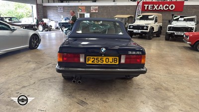 Lot 370 - 1989 BMW 325I CABRIOLET