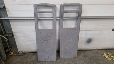 Lot 393 - 2 X PETROL PUMP PANELS READY FOR PAINTING 52" X 17"