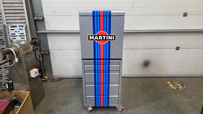Lot 689 - MARTINI COLOURED FRIDGE TOOLCHEST