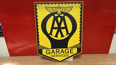 Lot 135 - AA GARAGE SERVICES SIGN 16" X 21"