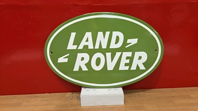 Lot 409 - LAND ROVER ENAMEL SIGN 16" X 10"