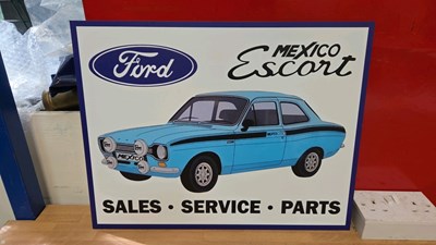 Lot 535 - FORD ESCORT MEXICO SIGN 192 x 15"