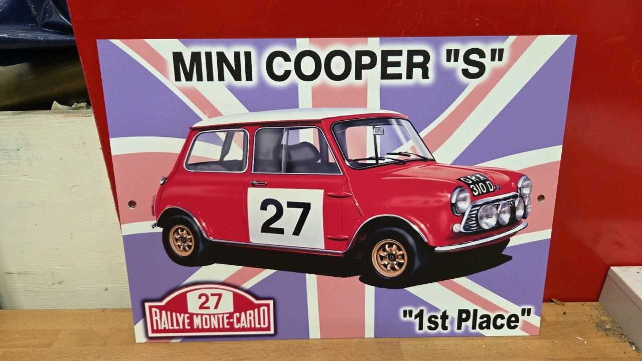Lot 761 - MINI COOPER SIGN 15