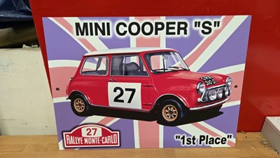 Lot 761 - MINI COOPER SIGN 15" X 11"
