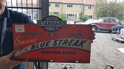 Lot 76 - STANDARD SERVICE SIGN BLUE STREAK