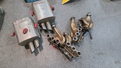 Lot 863 - FERRARI 456 1997 EXHAUST PIPES & BACK BOXES