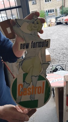 Lot 81 - CASTROL LADY SIGN