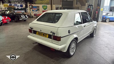Lot 736 - 1983 VOLKSWAGEN GOLF CABRIO GTI