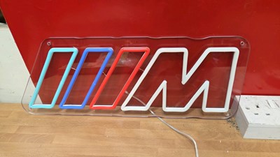 Lot 511 - M SPORT NEON/LED LIGHT UP SIGN 19 CM