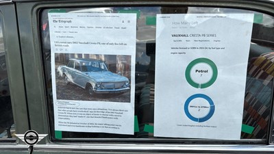 Lot 852 - 1964 VAUXHALL CRESTA