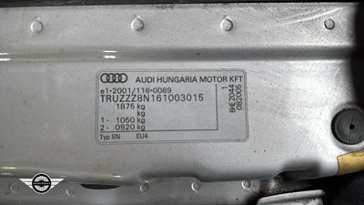 Lot 404 - 2005 AUDI TT QUATTRO(250 BHP)