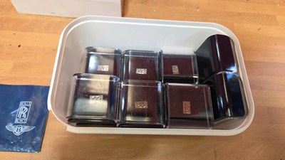 Lot 799 - BENTLEY BADGES & ROLLS ROYCE PIN BADGES ( NEW OLD STOCK )