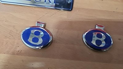 Lot 799 - BENTLEY BADGES & ROLLS ROYCE PIN BADGES ( NEW OLD STOCK )