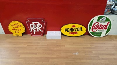 Lot 837 - SET OF 4 CAST SIGNS