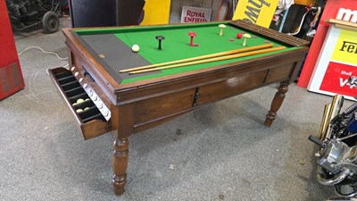 Lot 49 - 1913 BAR BILLIARDS SLATE BED TABLE