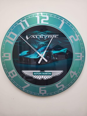 Lot 3 - HANDMADE 32" DIA ASTON MARTIN CLOCK