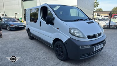 Lot 394 - 2004 VAUXHALL VIVARO 2700 SWB