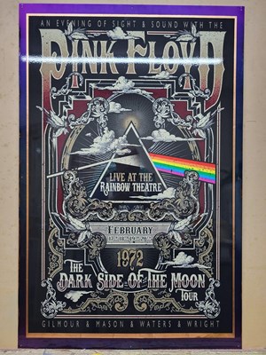 Lot 435 - HANDMADE DOUBLE SIDED, PINK FLOYD / GUINNESS SIGN 39" X 26"