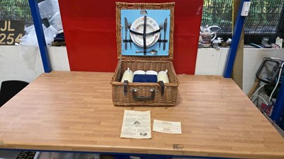 Lot 805 - BREXTON WICKER PICNIC HAMPER
