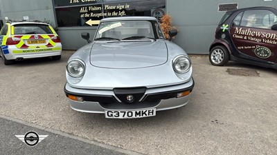 Lot 707 - 1989 ALFA ROMEO SPIDER