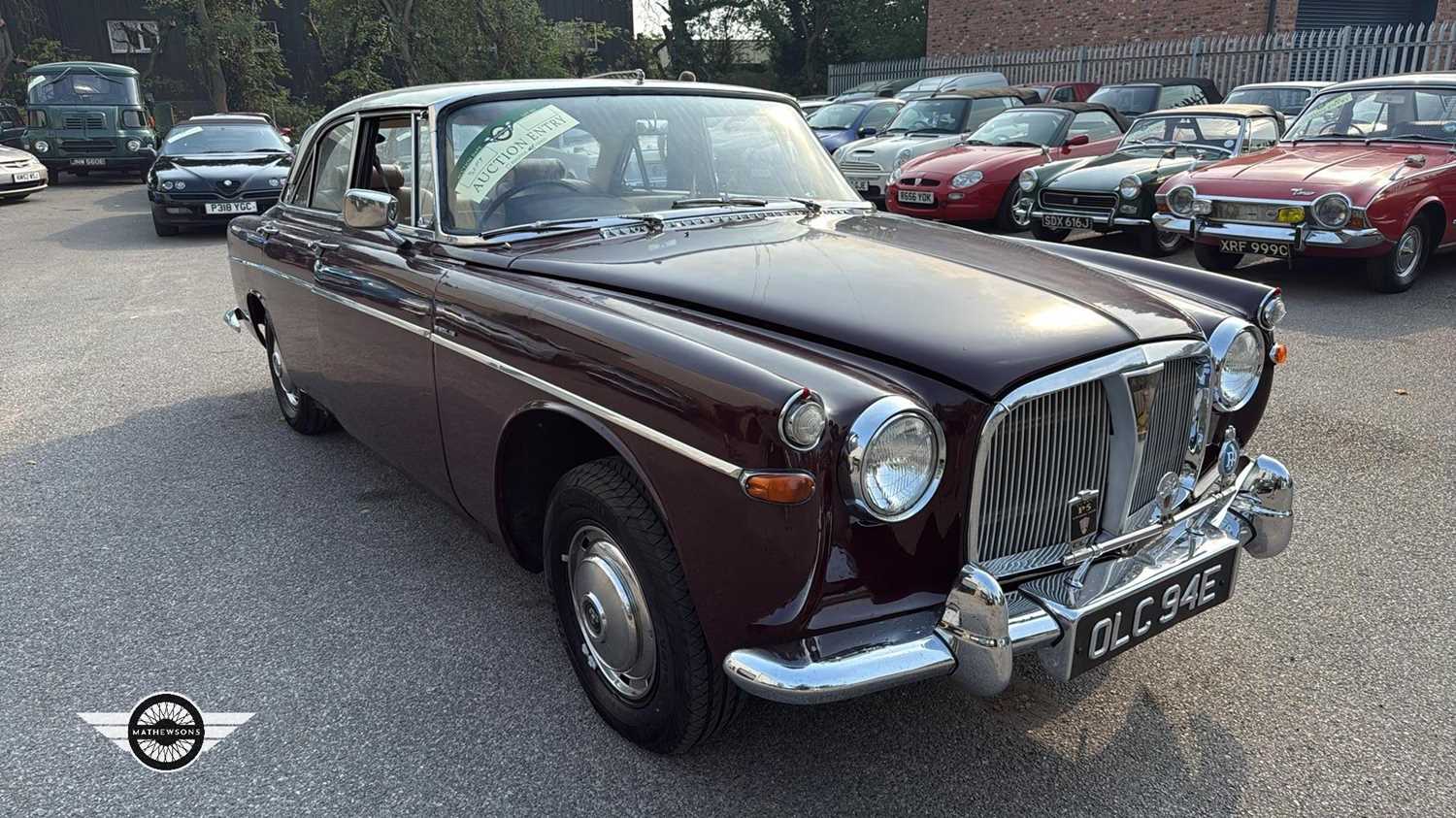 Lot 740 - 1967 ROVER 3 LITRE