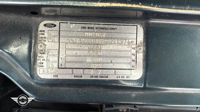 Lot 792 - 1987 FORD CAPRI 280