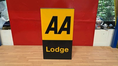Lot 429 - AA LODGE LIGHT UP SIGN