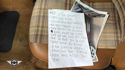 Lot 872 - 1980 TRIUMPH TR7 CONVERTIBLE