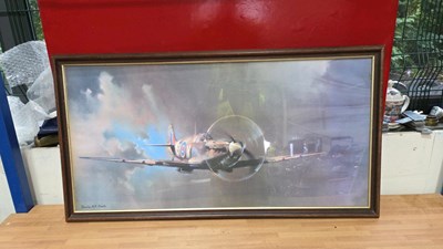Lot 439 - SPITFIRE FRAMED PICTURE