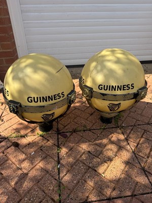 Lot 23 - PAIR OF GUINNESS LAMPS